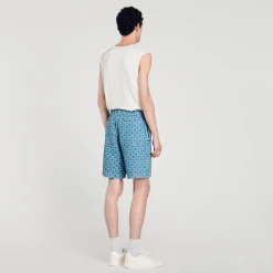 Bermuda En Denim Square Cross