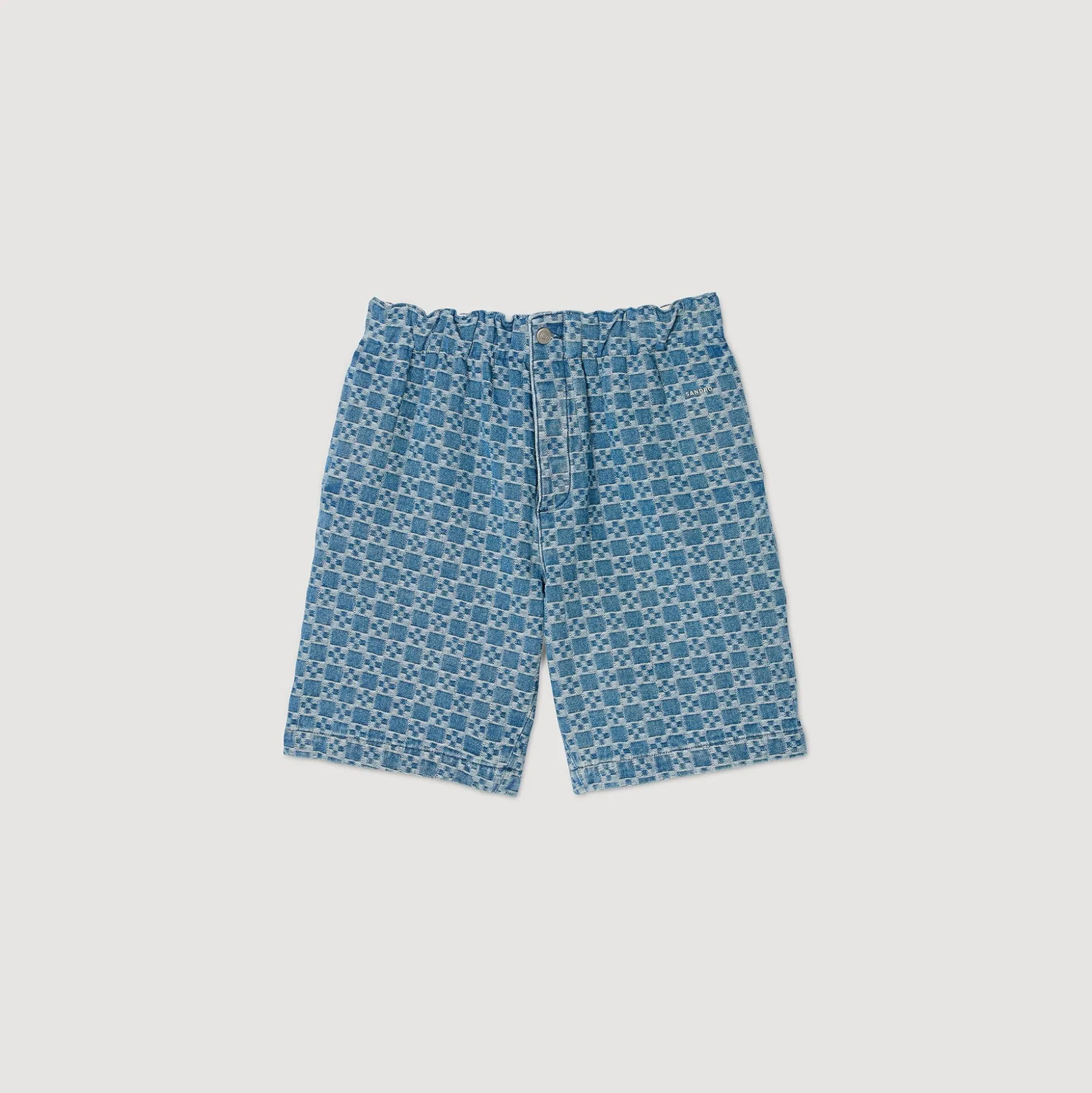Bermuda En Denim Square Cross