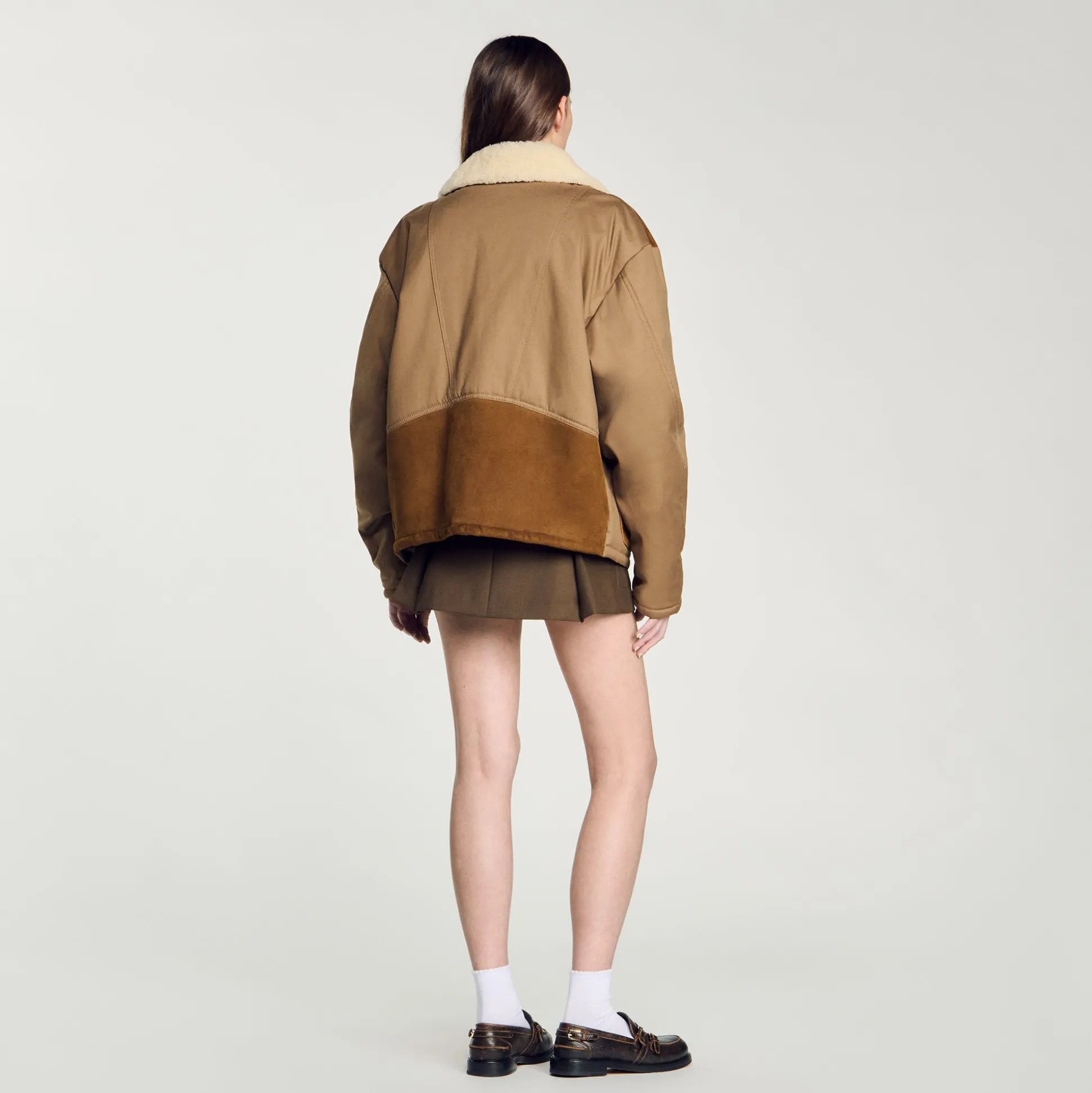 Blouson à Col Mouton