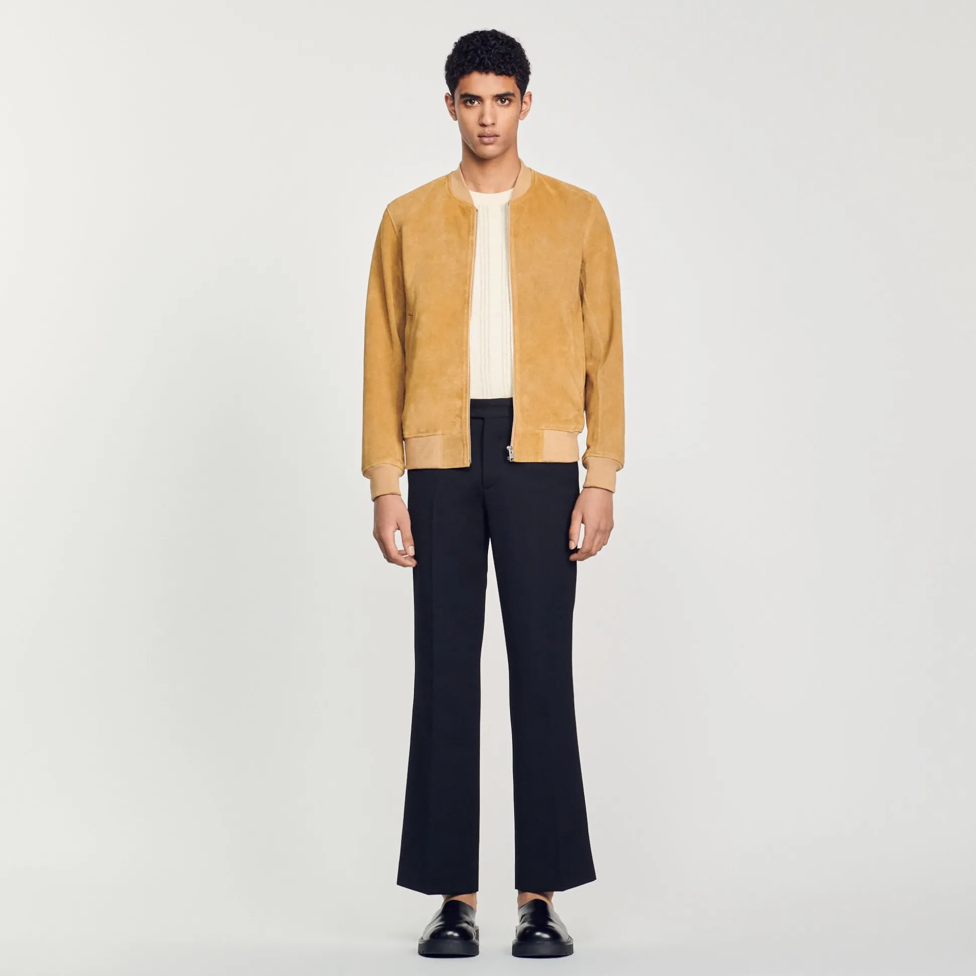 Blouson En Cuir Suédé