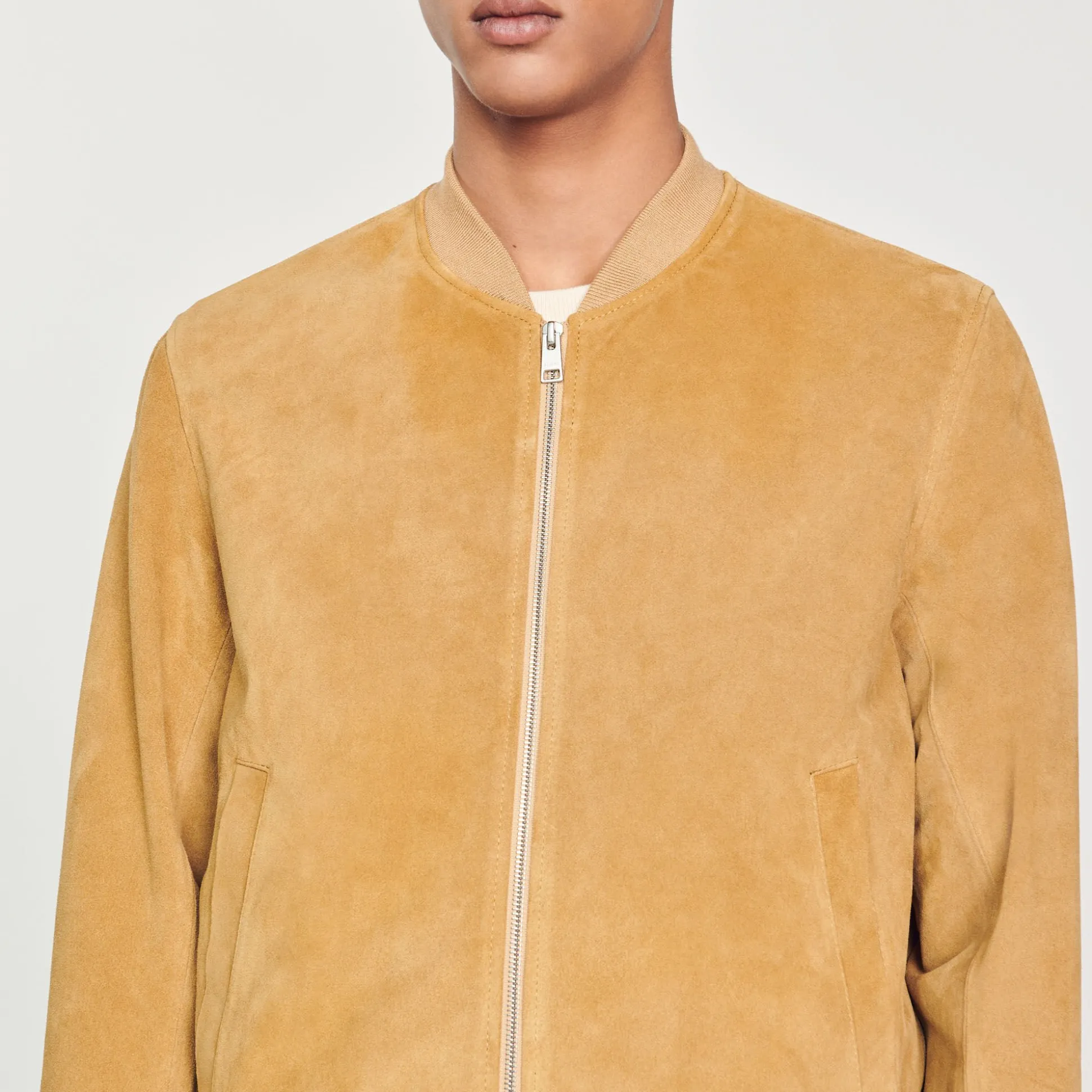 Blouson En Cuir Suédé