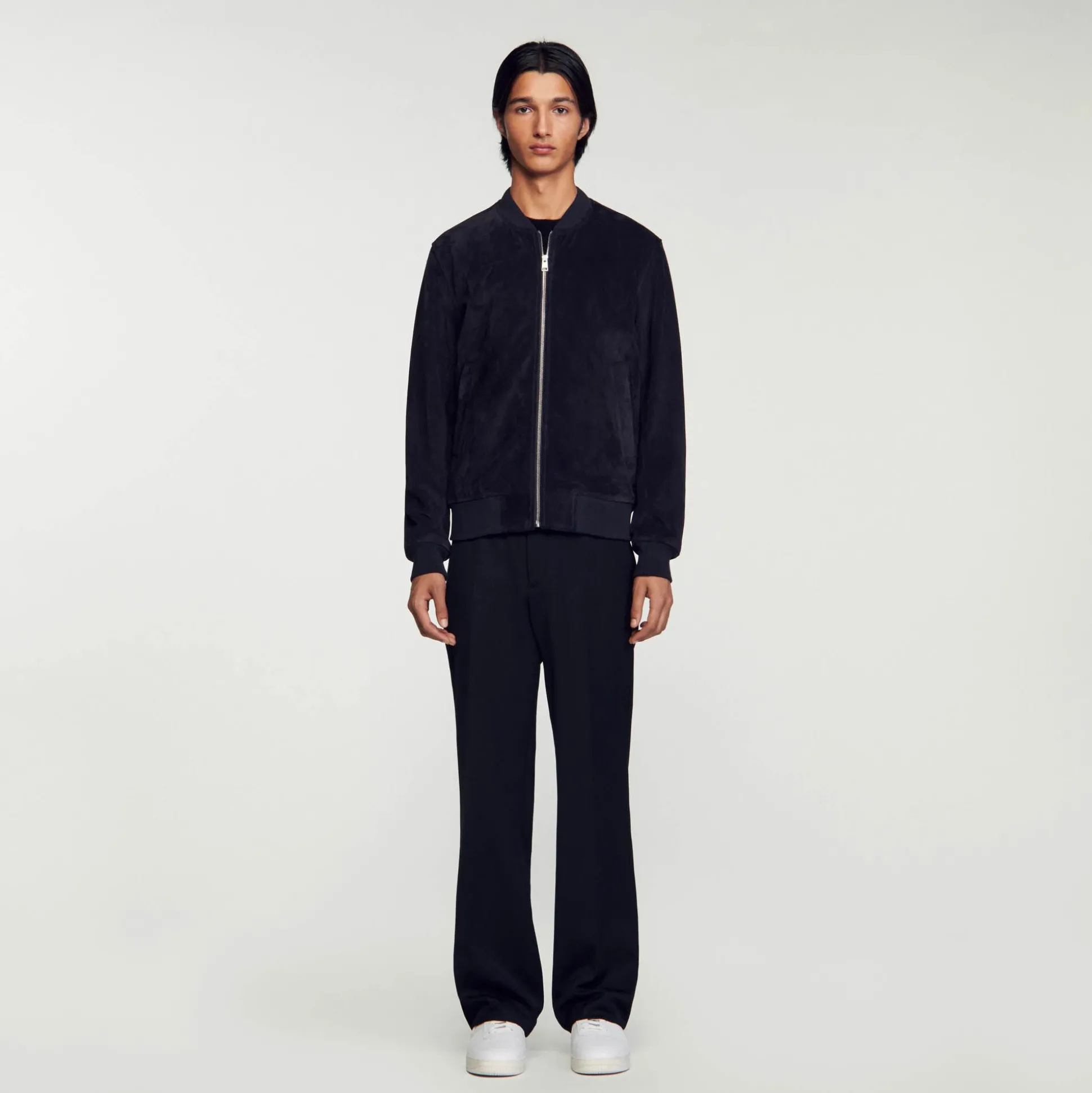 Blouson En Cuir Suédé