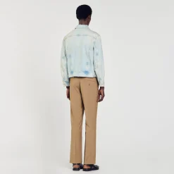 Blouson En Denim Délavé