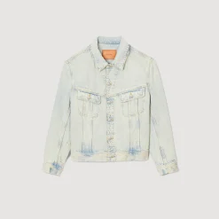 Blouson En Denim Délavé