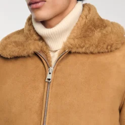 Blouson En Peau Retournée
