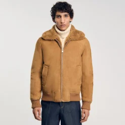 Blouson En Peau Retournée
