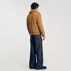 Blouson En Peau Retournée