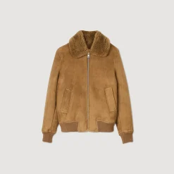 Blouson En Peau Retournée
