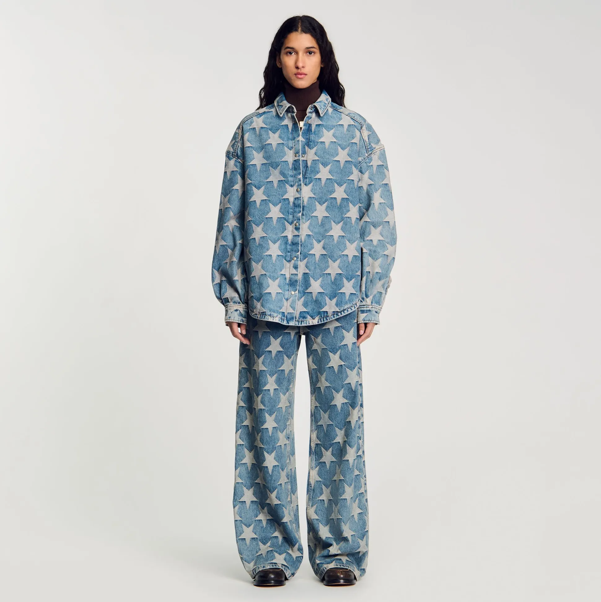 Blouson Surchemise En Jean étoiles