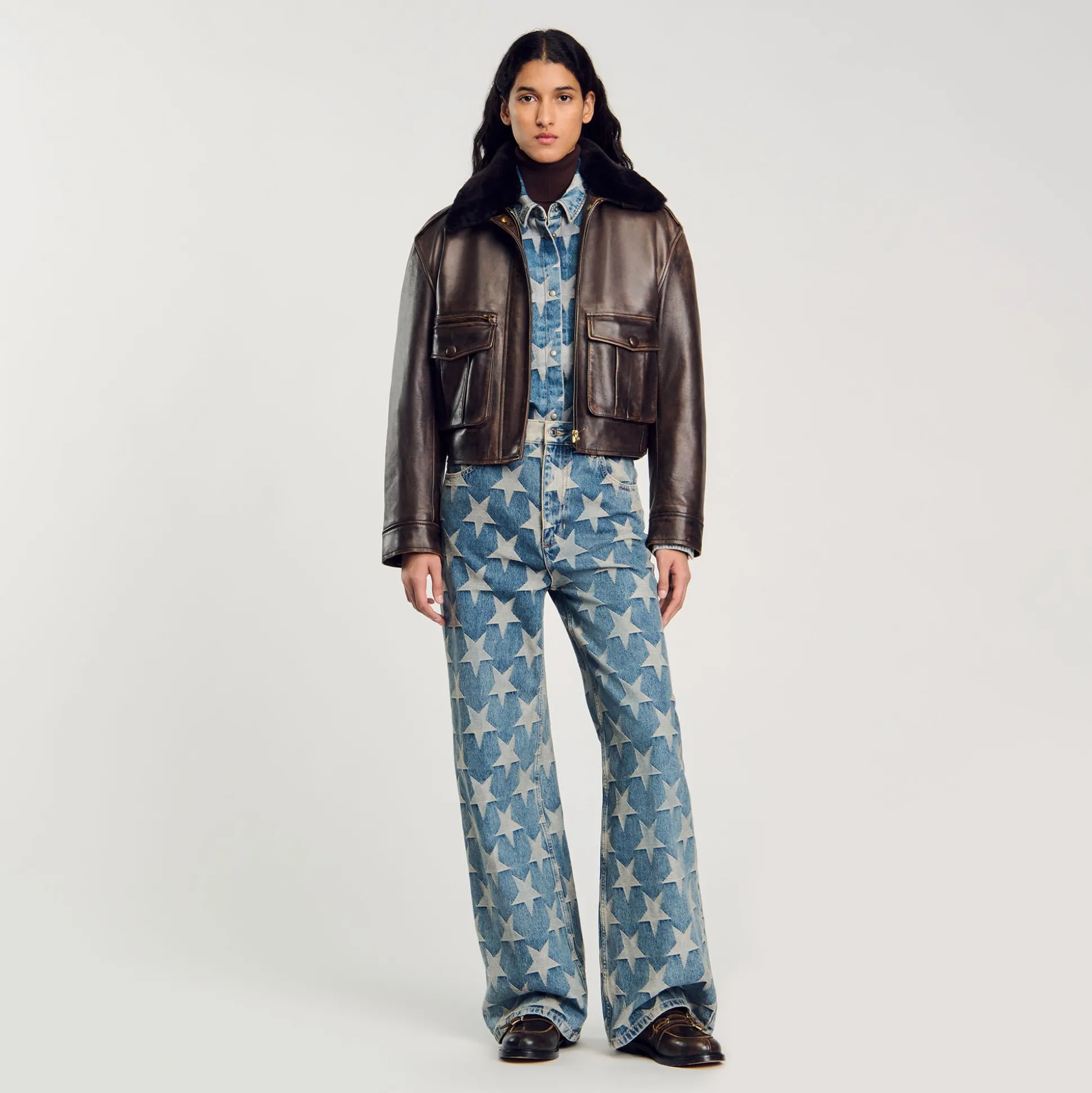 Blouson Surchemise En Jean étoiles