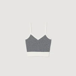 Brassière En Maille Rayée