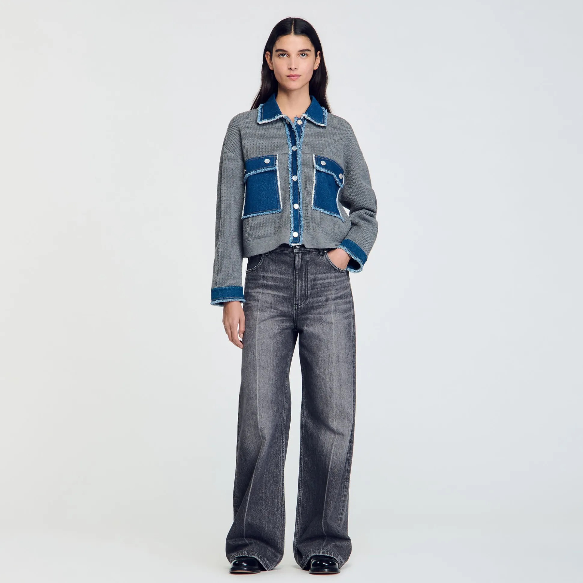 Cardicoat En Maille Et Jean