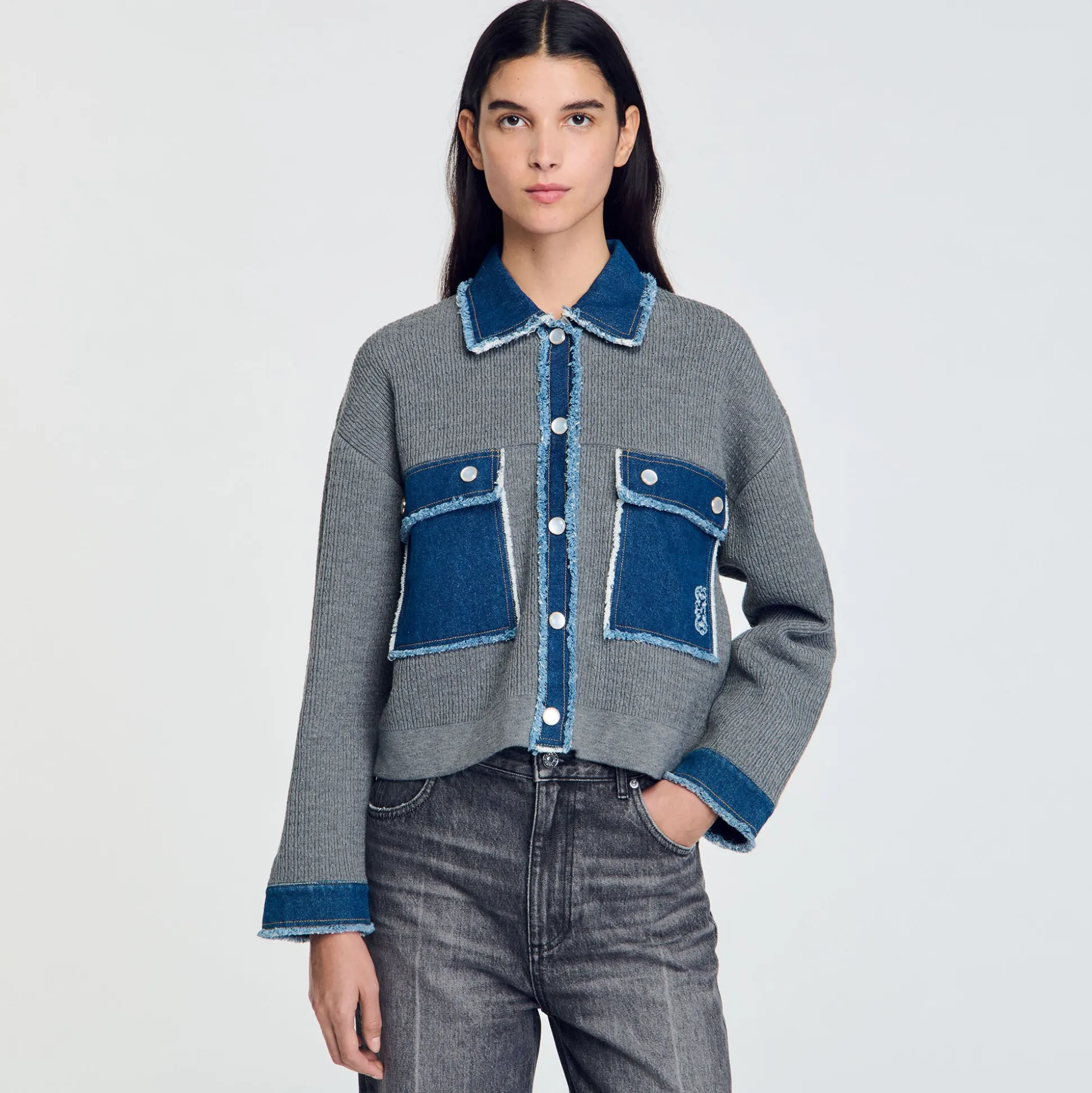 Cardicoat En Maille Et Jean