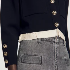 Cardigan à Col Chemise