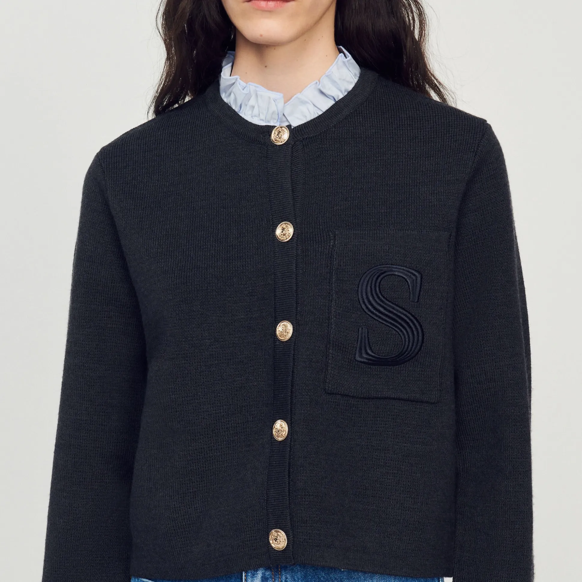 Cardigan En Laine Certifiée