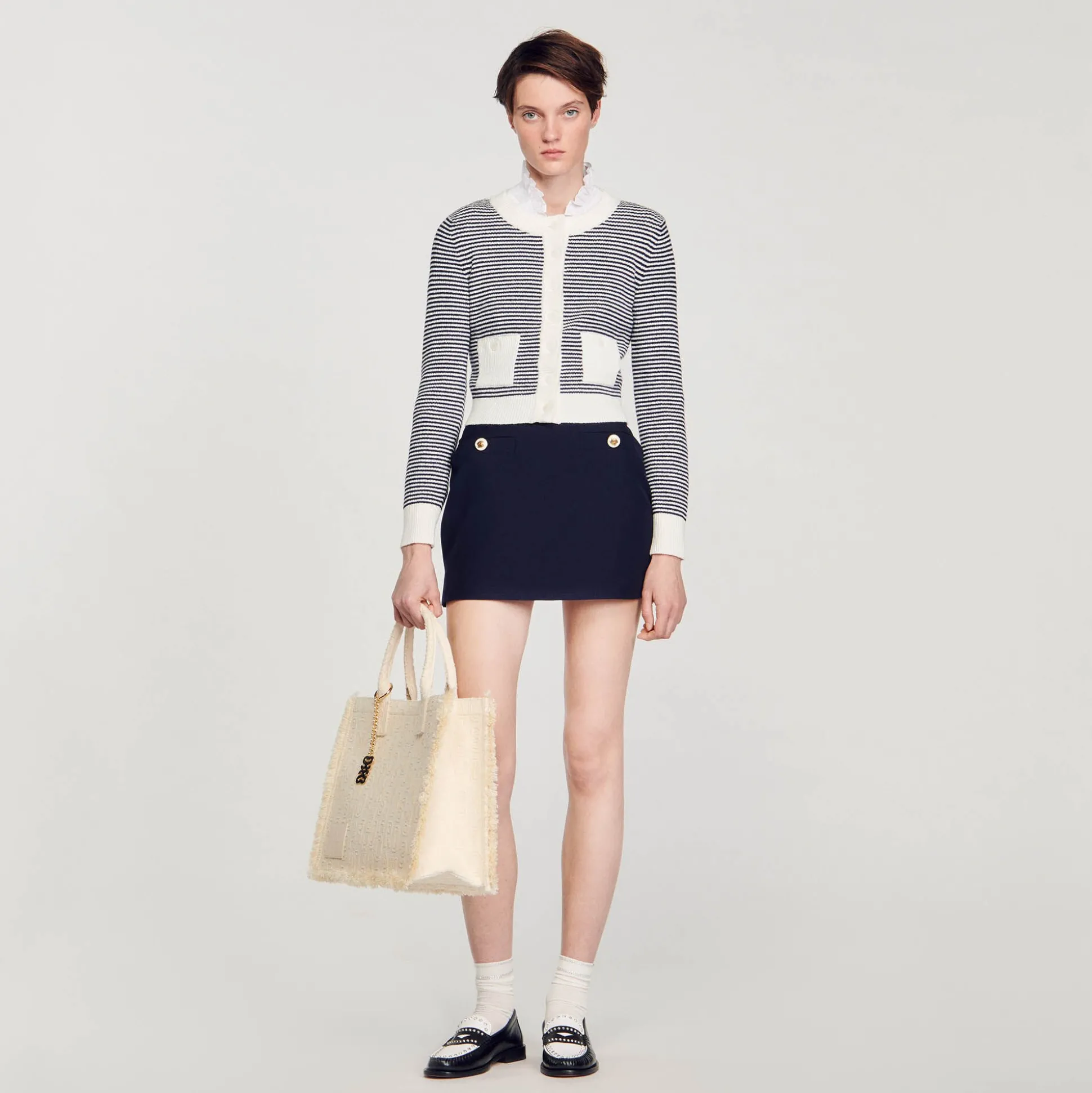 Cardigan En Maille Bouclette