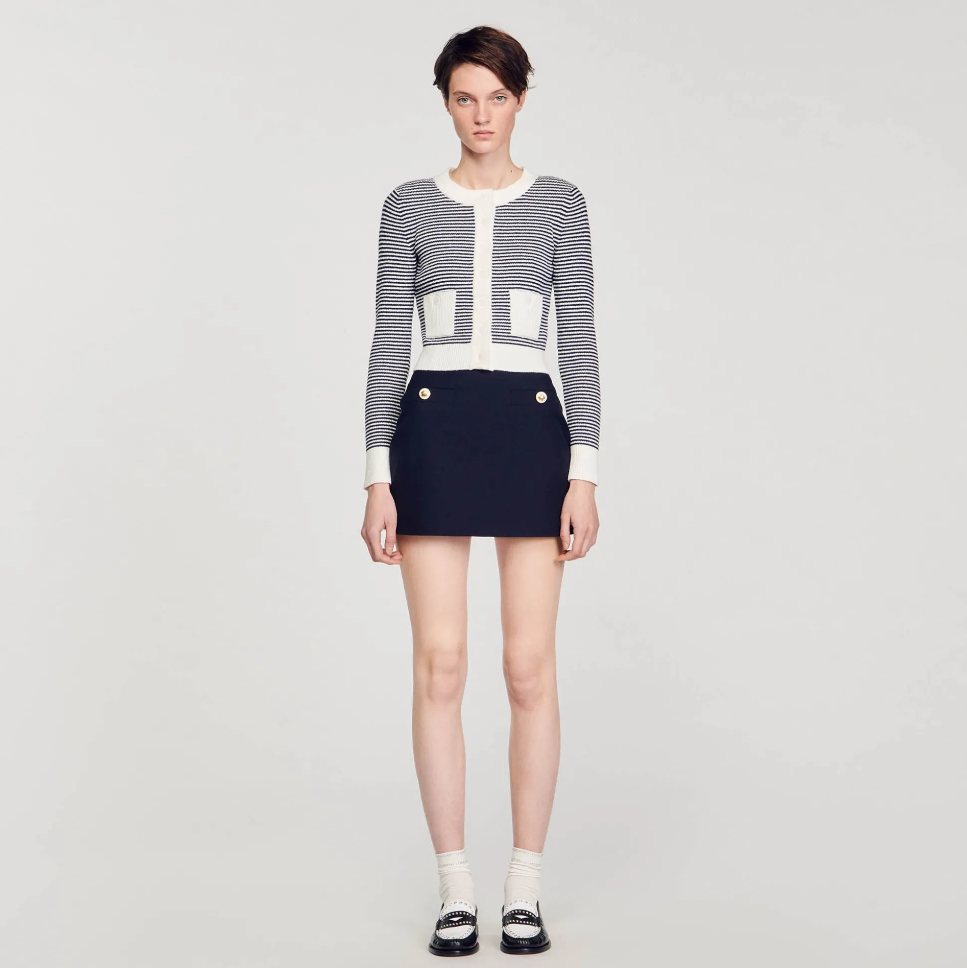 Cardigan En Maille Bouclette