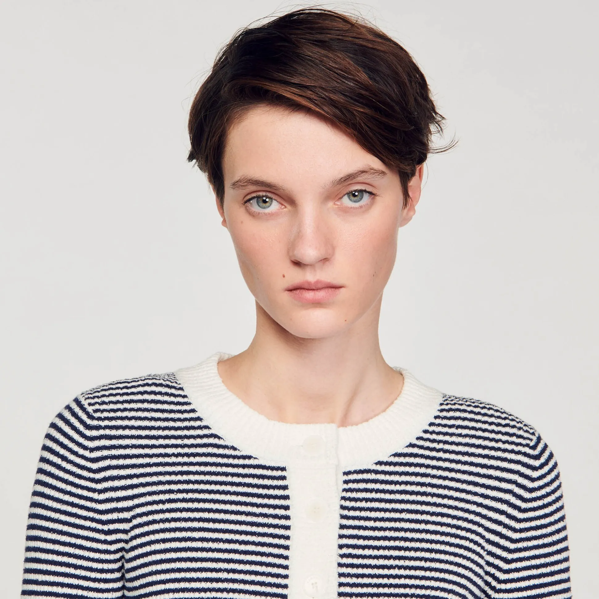 Cardigan En Maille Bouclette