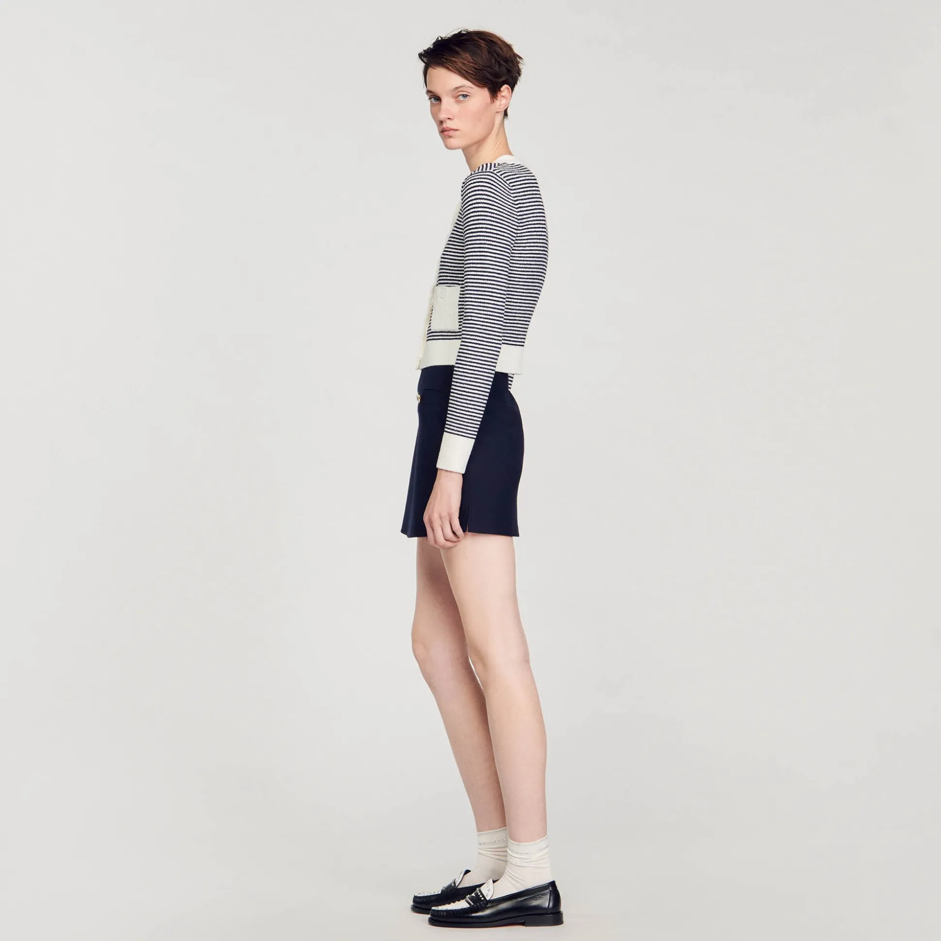 Cardigan En Maille Bouclette