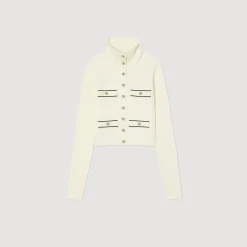 Cardigan En Maille Côtelée