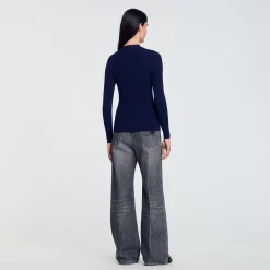 Cardigan En Maille Côtelée