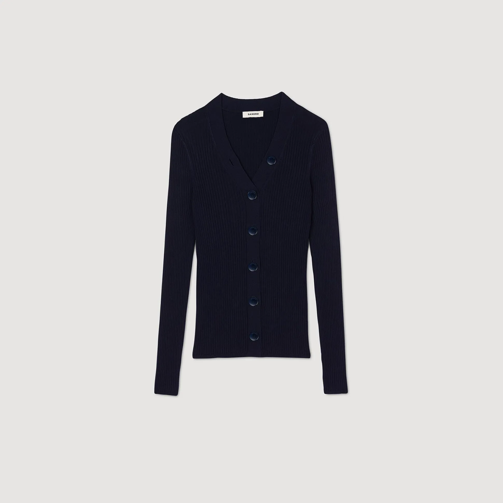 Cardigan En Maille Côtelée