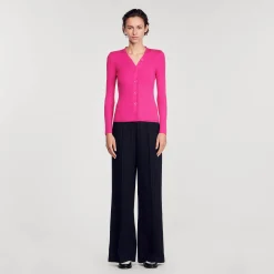 Cardigan En Maille Côtelée