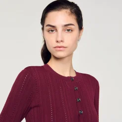 Cardigan En Maille Torsadée