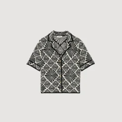 Cardigan Jacquard Fleurs