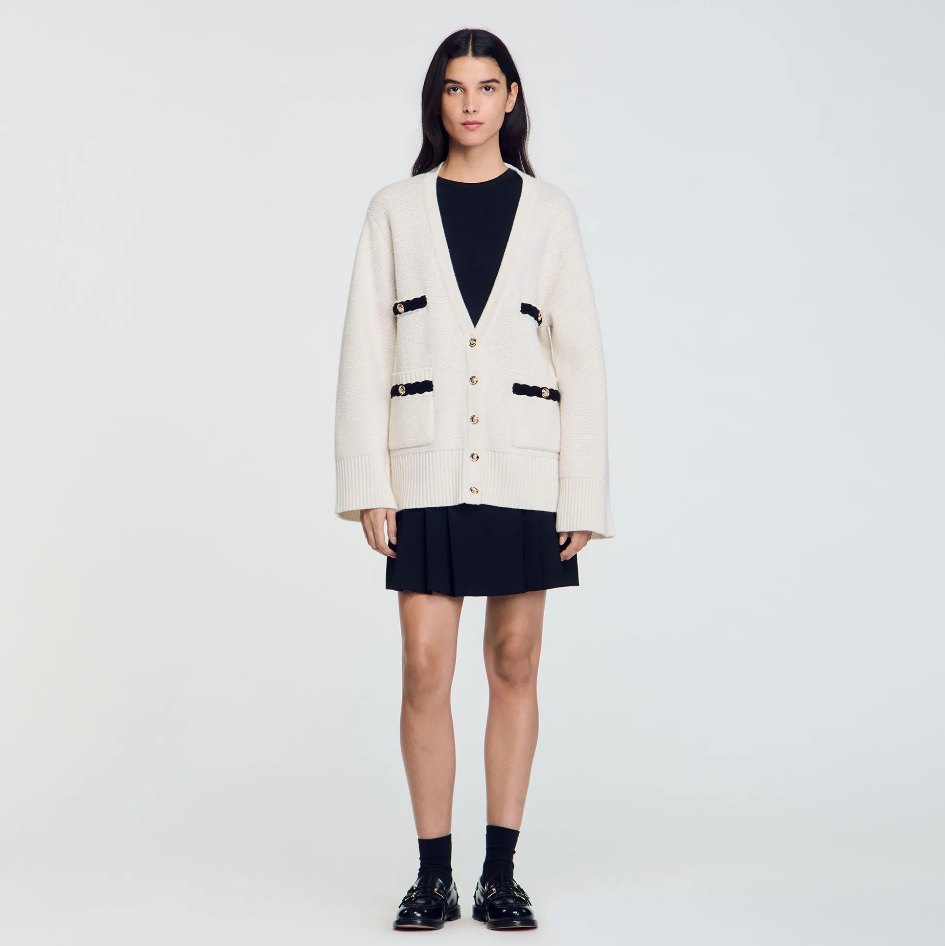Cardigan Long En Laine