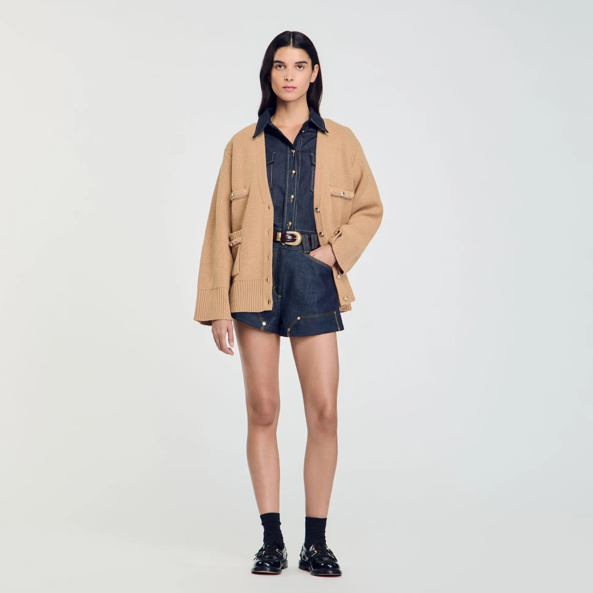 Cardigan Long En Laine