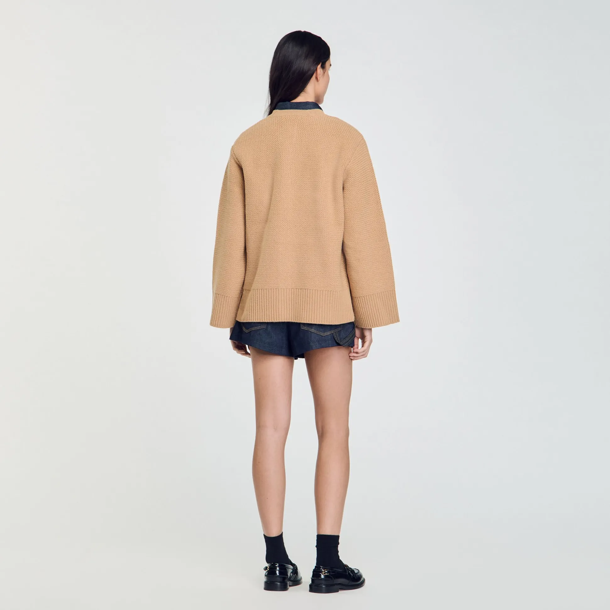 Cardigan Long En Laine