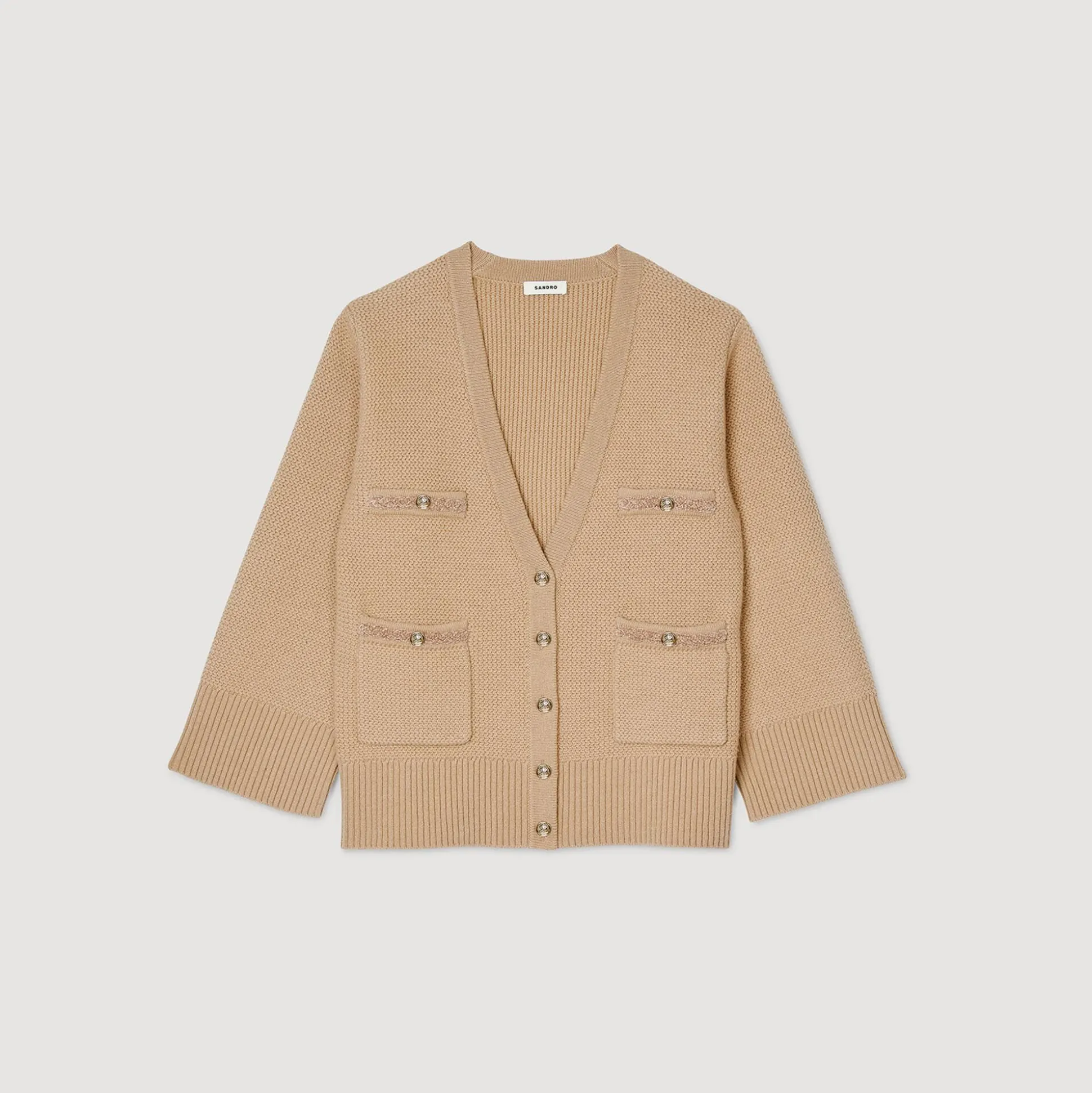 Cardigan Long En Laine