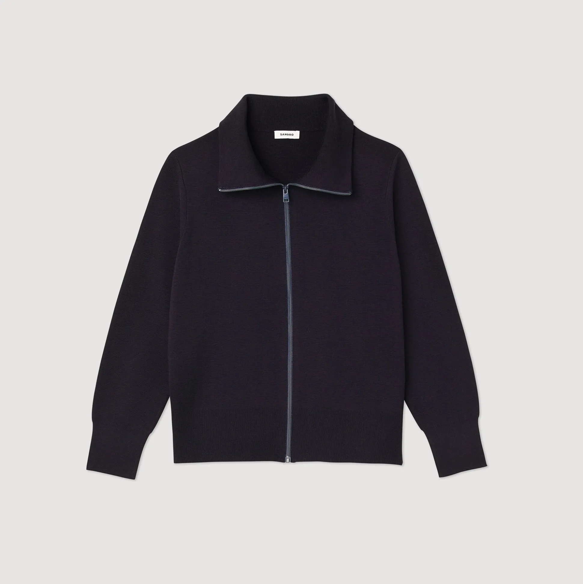Cardigan Zippé En Laine