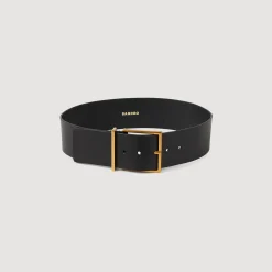 Ceinture Large En Cuir