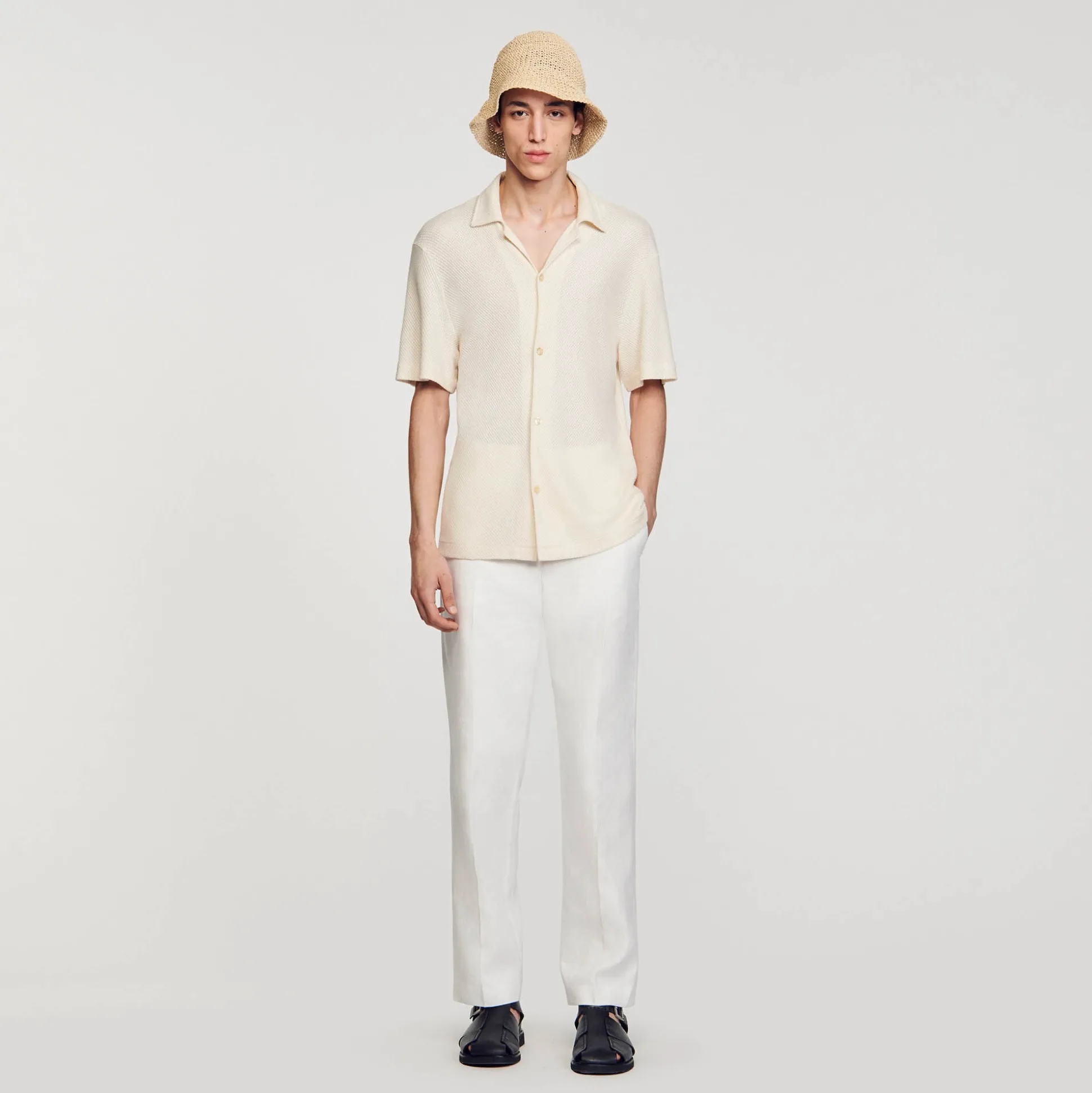 Chemise à Col Requin