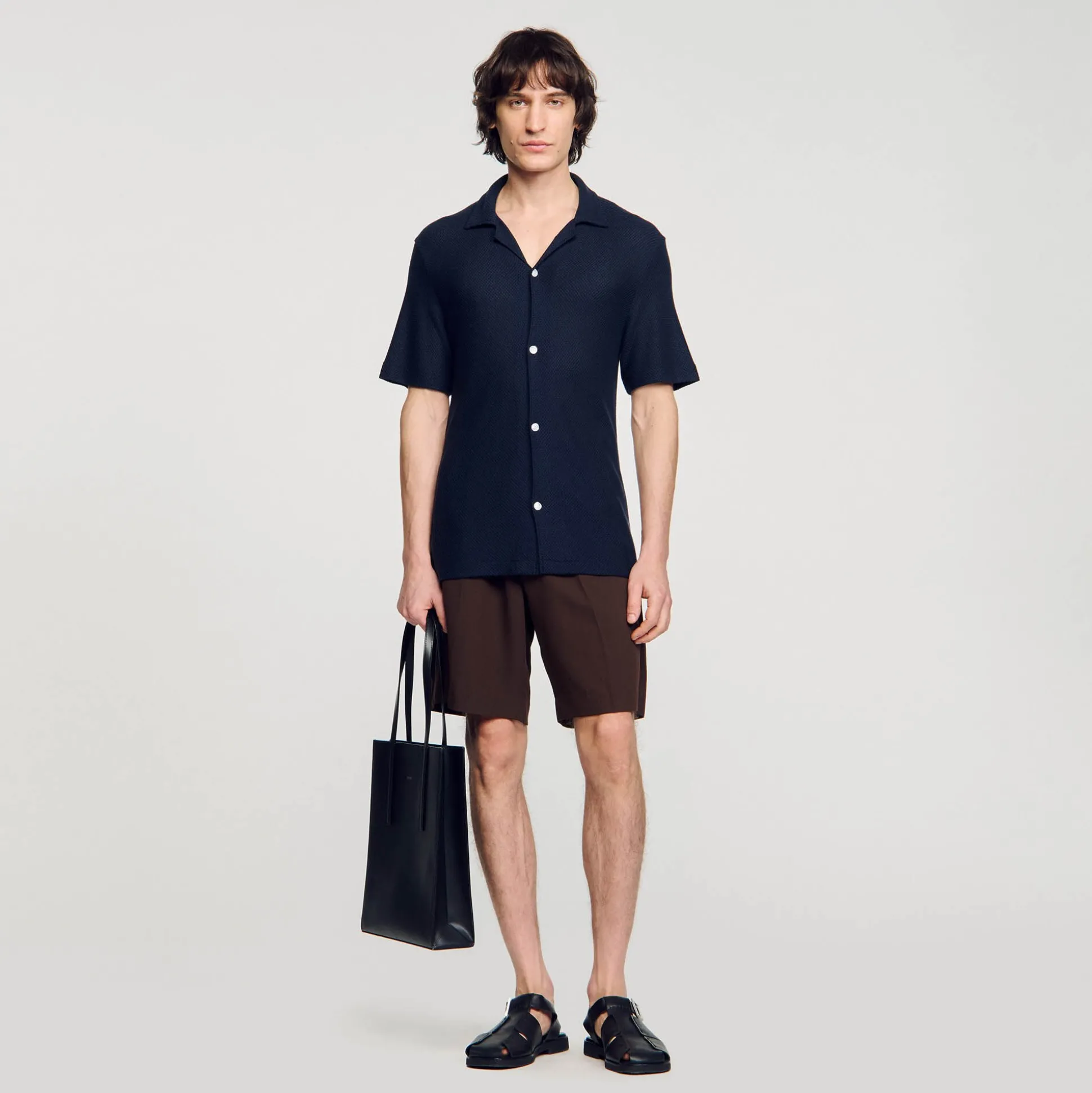 Chemise à Col Requin