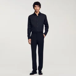 Chemise Ajustée En Coton Stretch