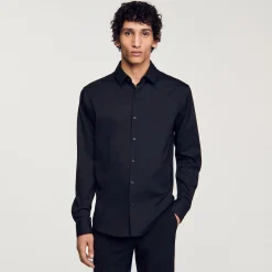 Chemise Ajustée En Coton Stretch