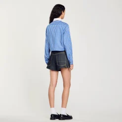 Chemise Courte à Carreaux