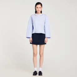 Chemise Courte à Col Bijou