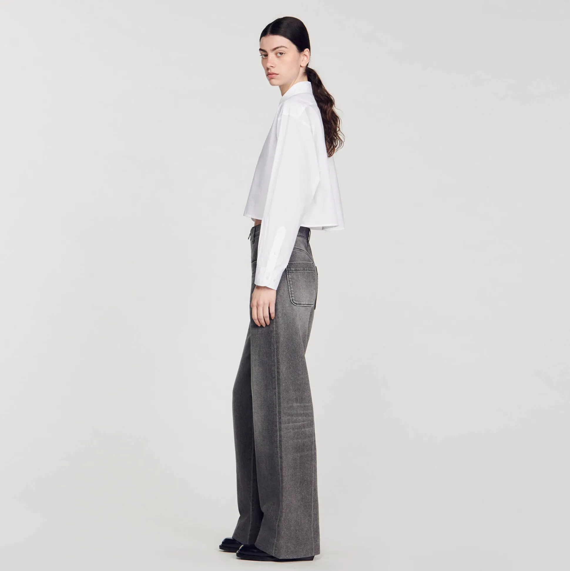 Chemise Courte En Popeline