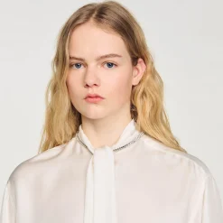 Chemise Courte En Soie