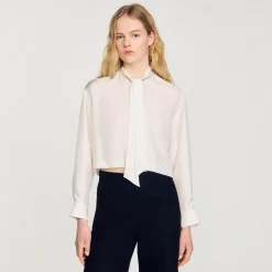 Chemise Courte En Soie