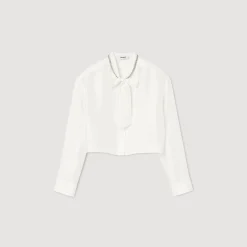 Chemise Courte En Soie