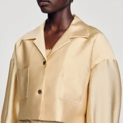 Chemise Courte Satinée