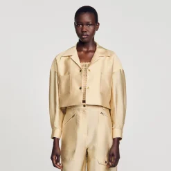 Chemise Courte Satinée