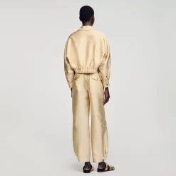 Chemise Courte Satinée