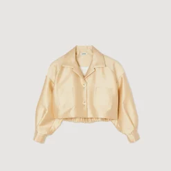 Chemise Courte Satinée