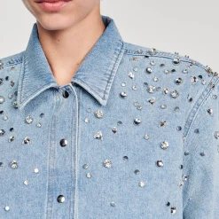 Chemise Courte Strassée